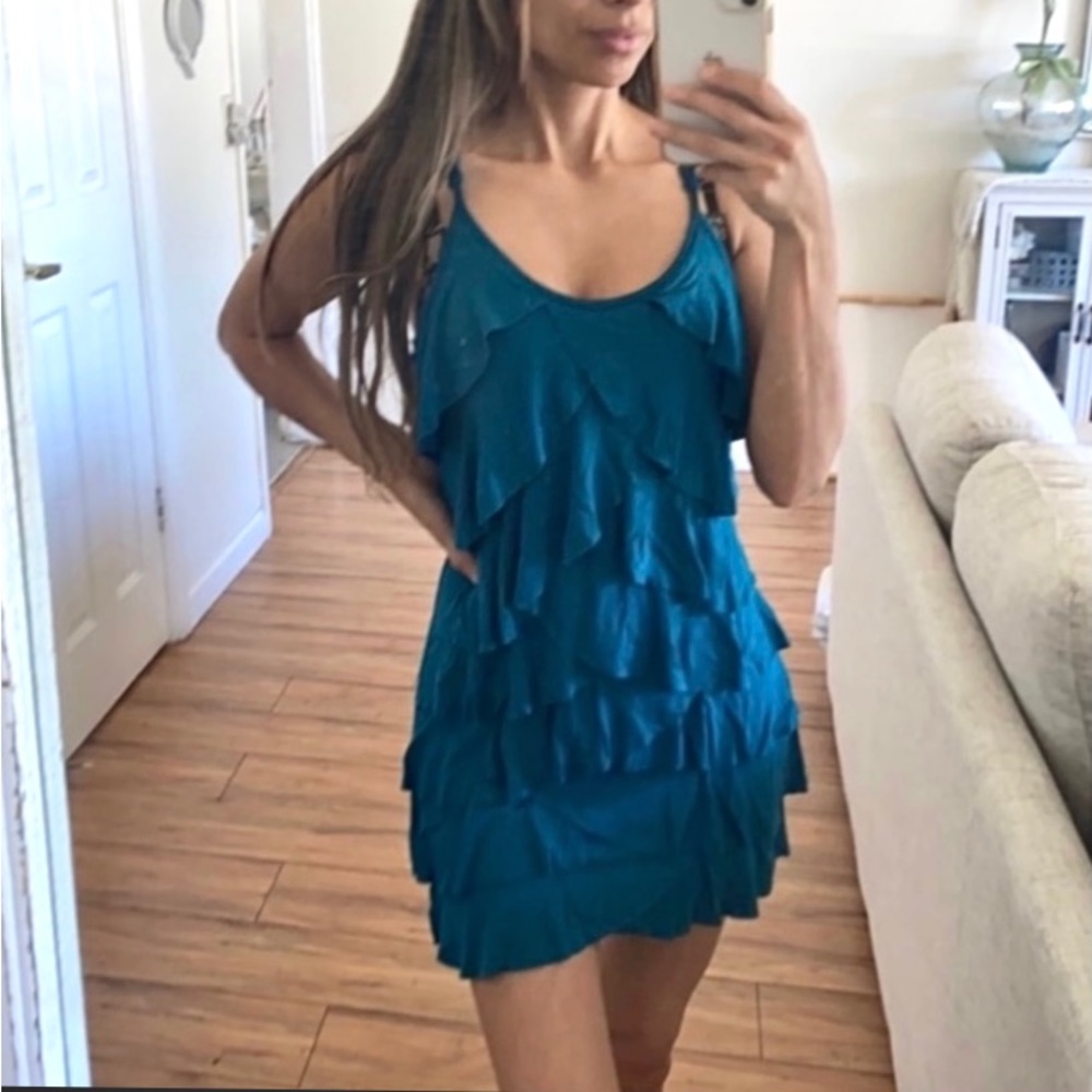 🪞 layered ruffle mini dress